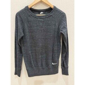 Nike Gym Vintage Heather Gray Raglan Sweatshirt XS